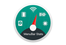 MenuBar Stats for Mac v3.9 菜單欄系統監控軟體 破解版下載